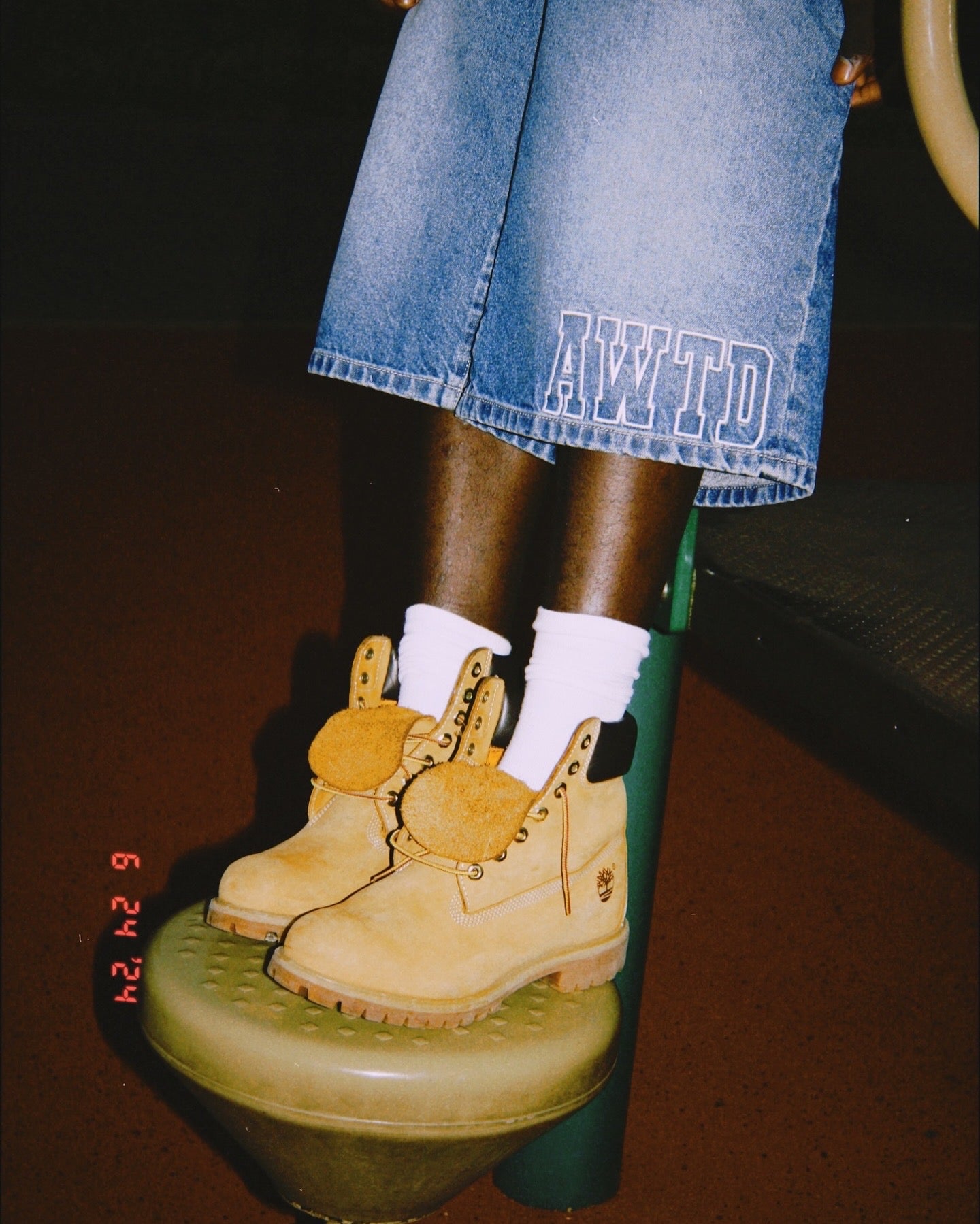 BAGGY JORT AWTD BLUE