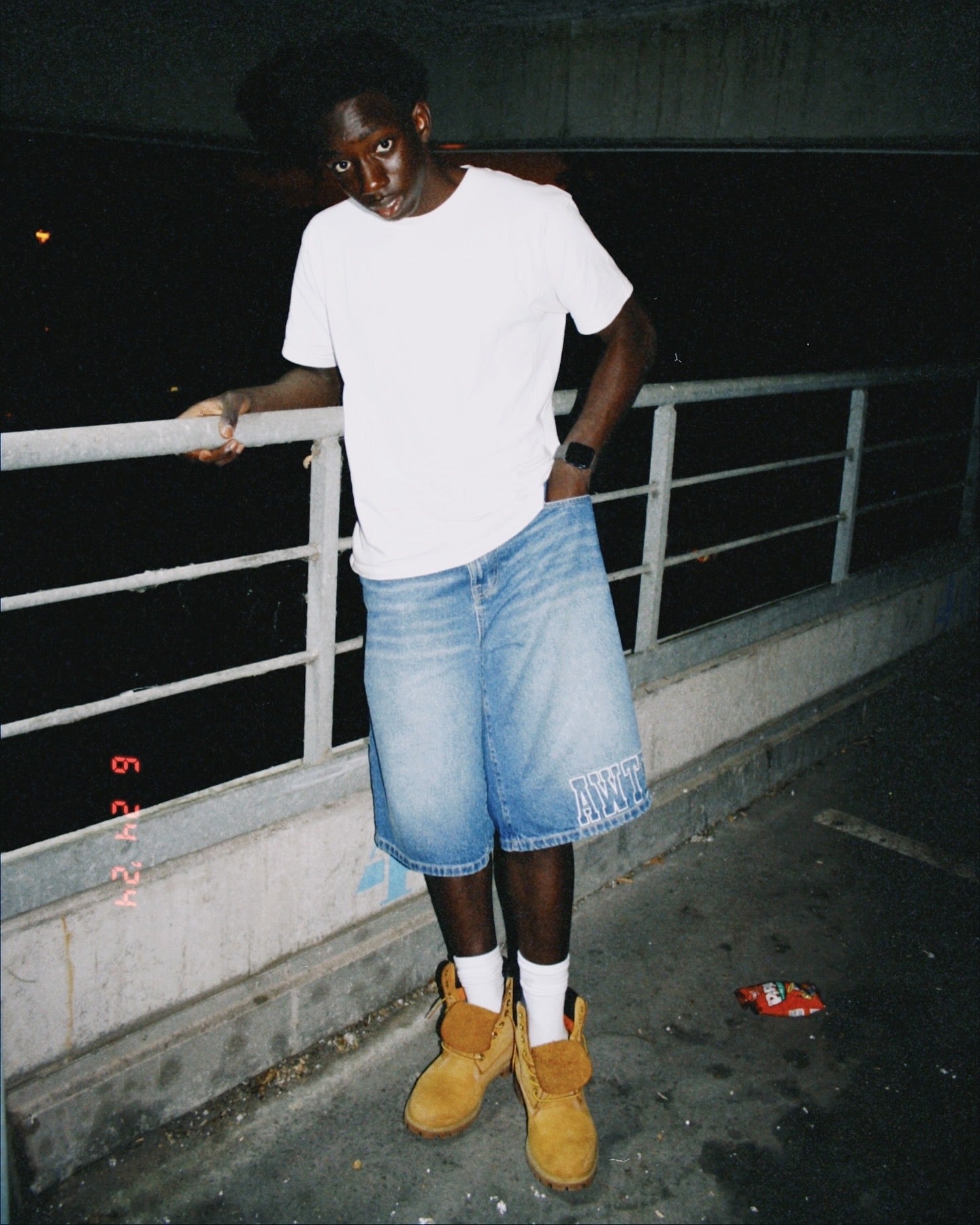 BAGGY JORT AWTD BLUE