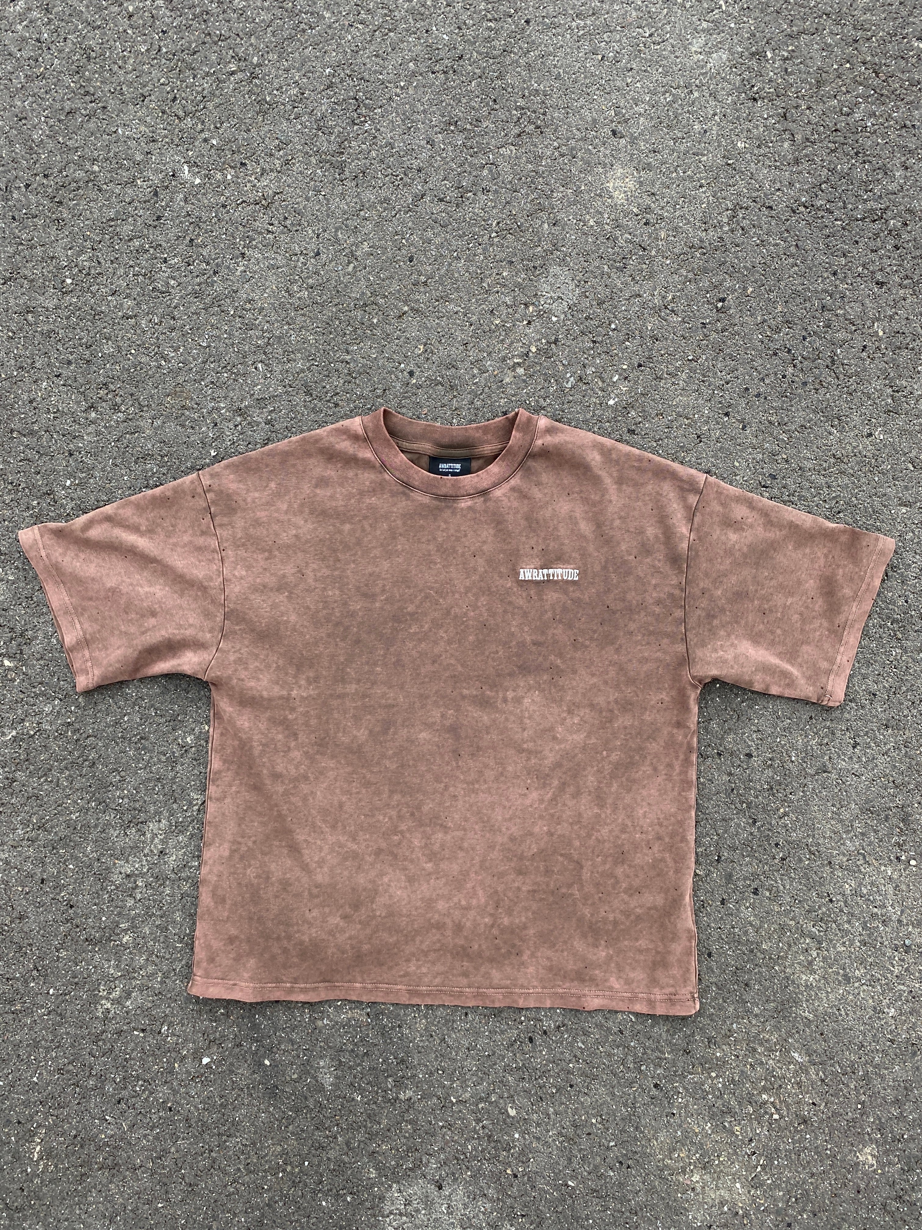 AWTD WASHED T-SHIRT BROWN